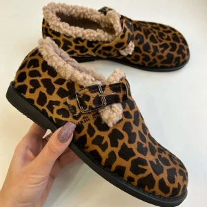 Anatomical Clogs Women Handmade Suede Winter Fur Lined
